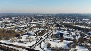 Snowfall Beauty Of Nature  Drone Aerial View