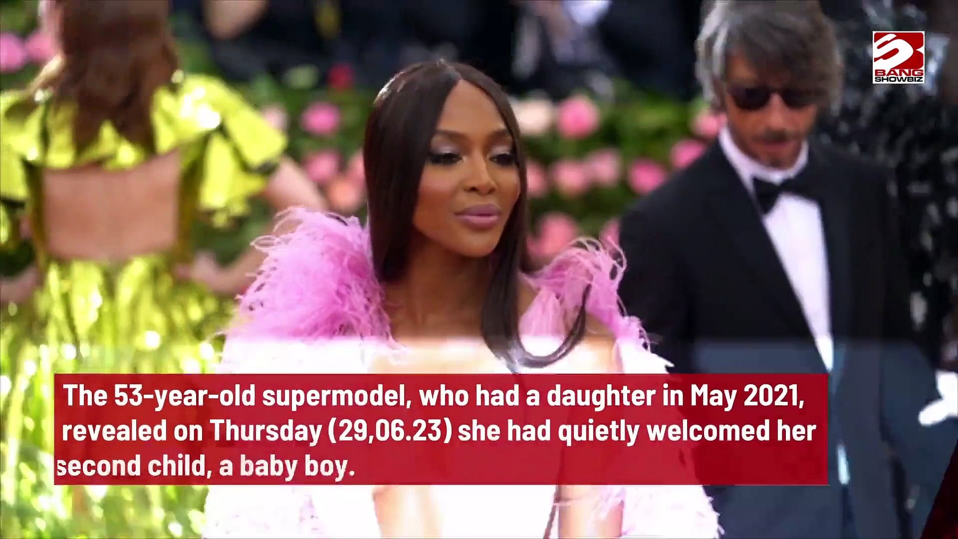 ⁣Naomi Campbell welcomes second child