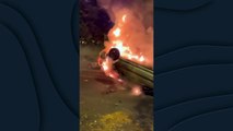 Otra noche de disturbios y vandalismo en las protestas en Francia