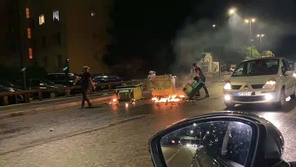 Feu de poubelles à Nîmes