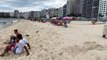 Nice day at Copacabana beach Brazil   beach walk