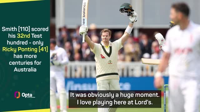 Smith delighted to be back on Lord's honours board