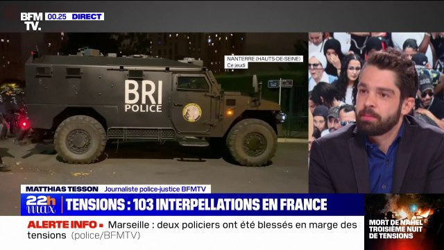 Violences urbaines: au moins 176 personnes ont été interpellées sur tout le territoire