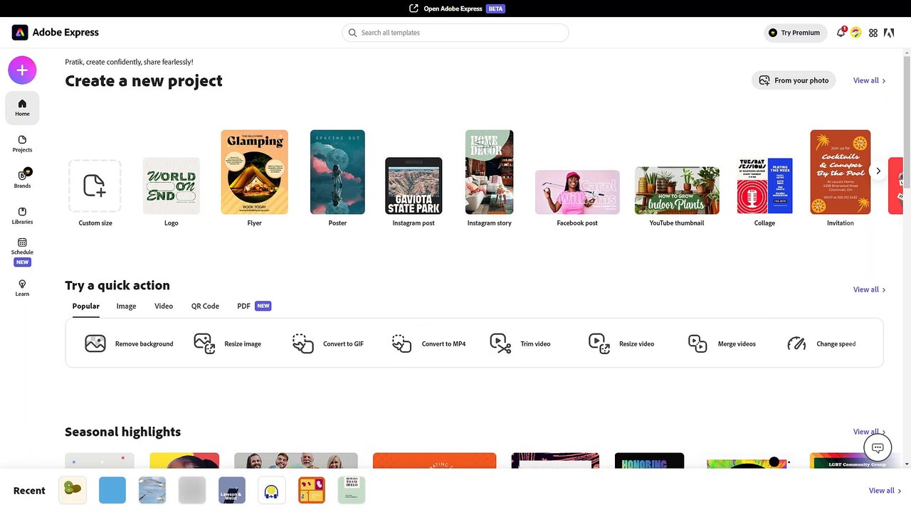 Adobe Express Course Section 40 Resize Video