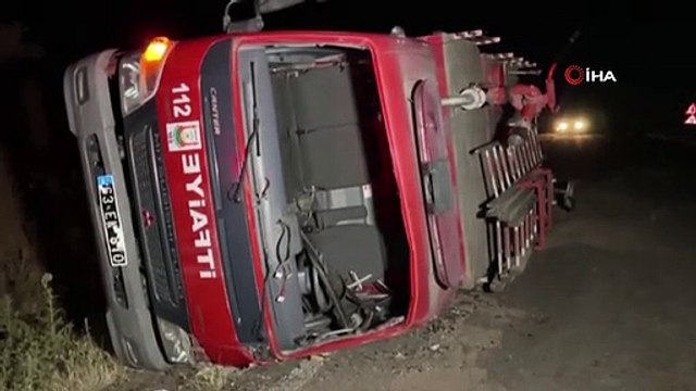 Les pompiers qui sont allés à l'incendie de Şanlıurfa ont eu un accident： 3 blessés