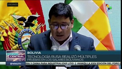 Descargar video: Gobierno de Bolivia firmó contratos con empresas de China y Rusia para industrializar el litio.