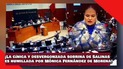 ¡VEAN! ¡La cínica y desvergonzada sobrina de Salinas es humillada por Mónica Fernández de Morena!