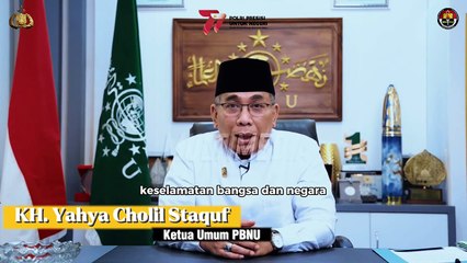Ketua Umum PBNU Mengucapkan Selamat Hari Bhayangkara ke-77 tahun 2023