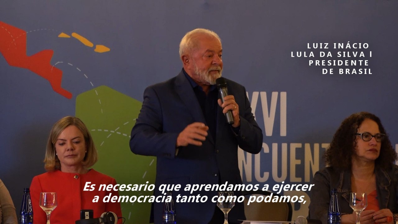 Lula insta al Foro de Sao Paulo defender la democracia y la alternancia en el poder