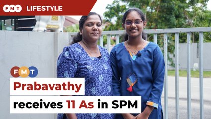 Thanks to devoted single mum, Prabavathy scores 11 As in SPM