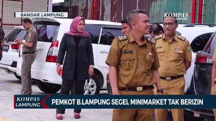 Tak Miliki Izin Bangunan, Minimarket Disegel Pemerintah Kota Bandar Lampung