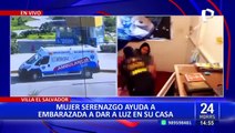 Villa El Salvador: mujer sereno ayuda a madre a dar a luz en su casa
