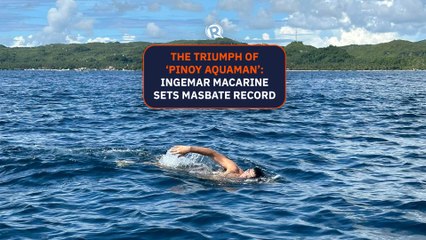 The triumph of ‘Pinoy Aquaman’ Ingemar Macarine sets Masbate record