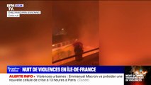 Violences urbaines: une nuit d'émeutes dans beaucoup de communes d'Île-de-France