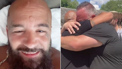 Finge di essere morto e si presenta al suo funerale in elicottero