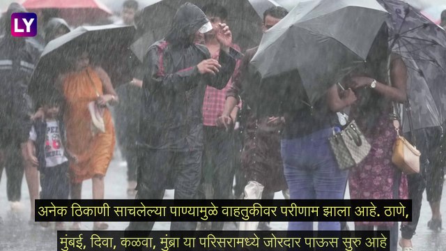 Mumbai Rains Update: राज्यात अनेक ठिकाणी संततधार पाऊस, अनेक ठिकाणी वाहतूक कोंडी