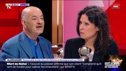 Alain Bauer: "Je suis pour que les policiers portent des caméras en permanence"