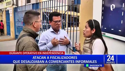 Independencia: buscan a ambulante que atacó con un cuchillo a fiscalizador durante operativo