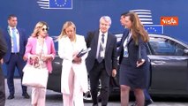 Consiglio Ue, l'arrivo di Giorgia Meloni