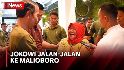 Jokowi Disambut Histeris saat Berkunjung ke Malioboro hingga Salah Satu Warga Menangis