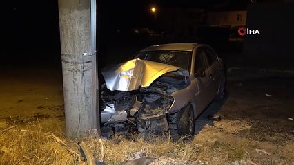 Le conducteur qui a percuté le poteau avec sa voiture à Elazig est décédé