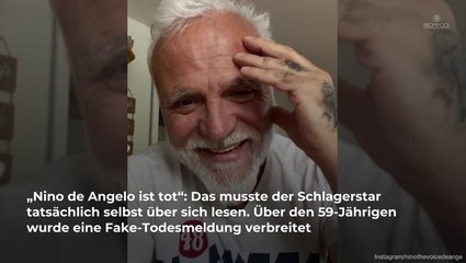 Fake-Todesmeldung: Nino de Angelo außer sich