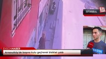 Arnavutköy'de başına kutu geçirerek bisiklet çaldı