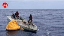 Aseguran semisumergible con 3.5 toneladas de cocaína en costas del Pacífico de México
