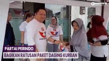 Partai Perindo Bagikan Ratusan Paket Daging Kurban di Jambi, Masyarakat Antusias