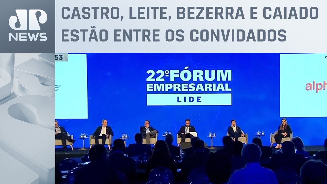 Governadores e empresários participam de evento do Lide no Rio de Janeiro