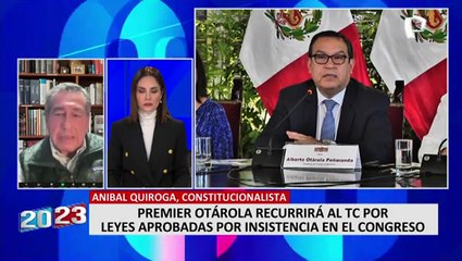 Aníbal Quiroga: "Es democrático que leyes discutidas por el Ejecutivo y el Legislativo sean dirimidas por el TC"