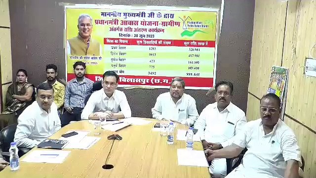 जिले में बेरोजगारी भत्ते के 1.17 करोड़ एवं आवास योजना के 9.99 करोड़ की राशि हितग्राहियों के खाते में अंतरित