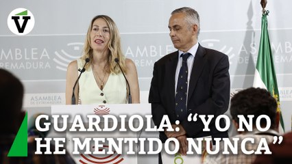 María Guardiola tras el pacto con Vox en Extremadura: "Yo no he mentido nunca"