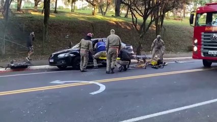 Acidente no Parque Jaboti deixa mulher ferida em Apucarana; veja