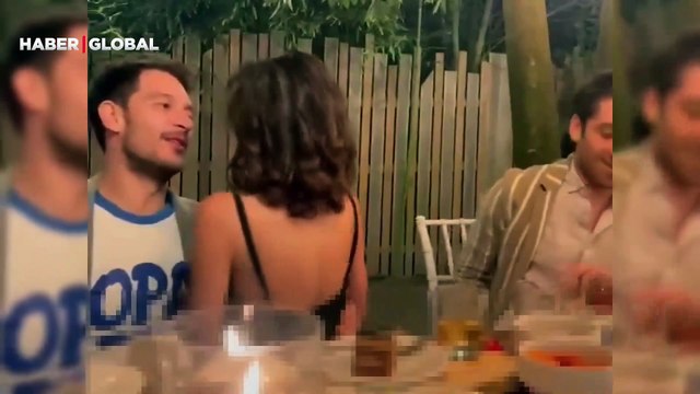 Nesrin Cavadzade, Uraz Kaygılaroğlu'nu öpücüklere boğdu! Paylaştığı video sosyal medyada olay yarattı