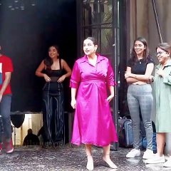 Vidya Balan & Prajakta Koli were spotted in Andheri To promote his upcoming film Niyat