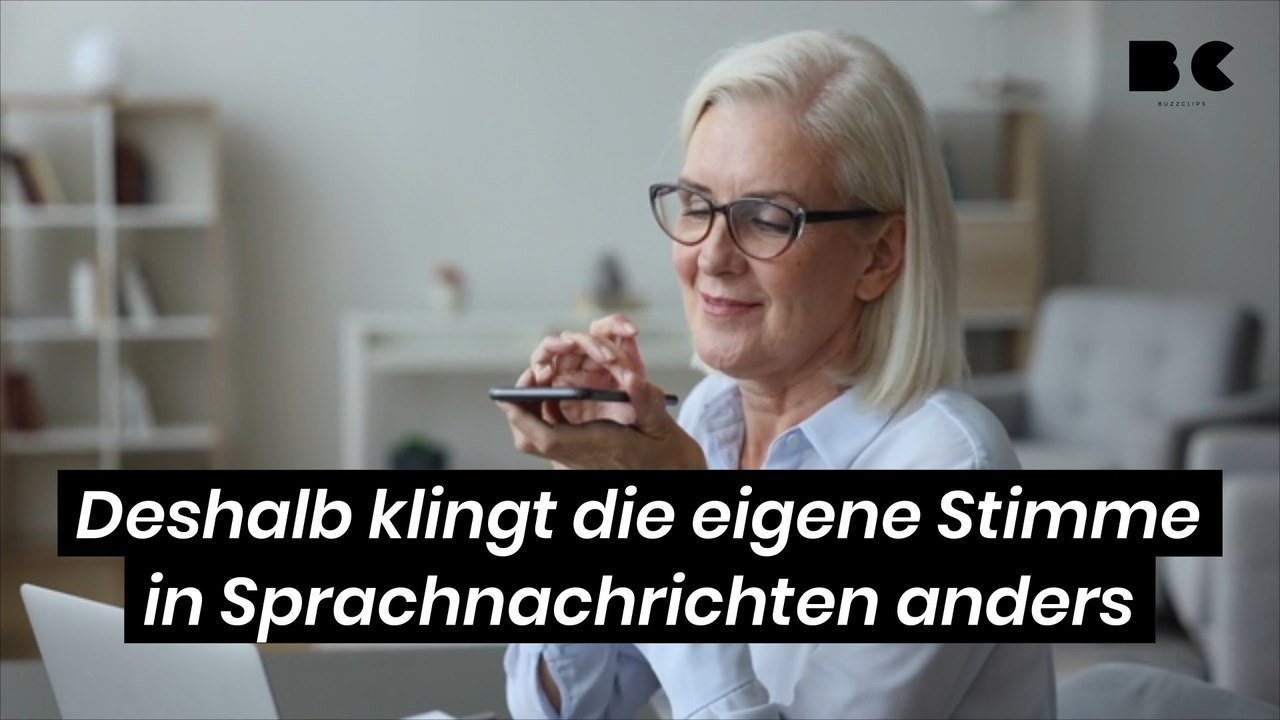 Deshalb klingt die eigene Stimme in Sprachnachrichten anders