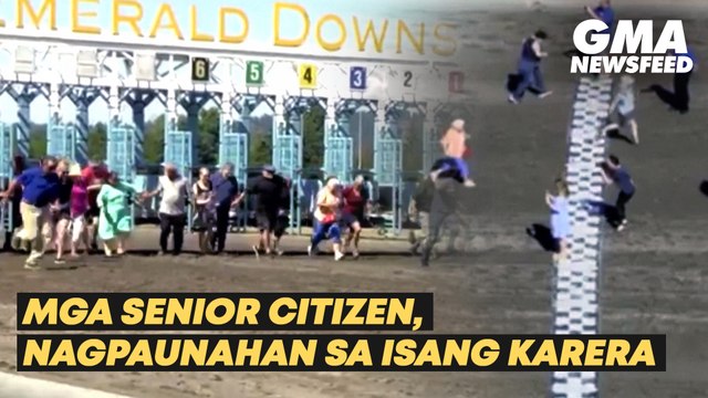 Mga senior citizen, nagpaunahan sa isang karera | GMA News Feed