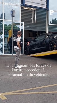 Emeutes à Nantes : évacuation de la voiture-bélier du Lidl de Bellevue