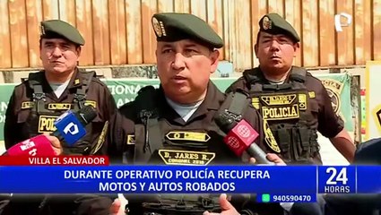 Villa El Salvador: recuperan en megaoperativo más de 70 vehículos robados