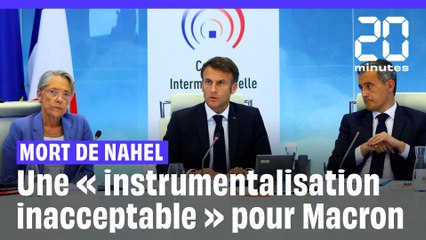 Mort de Nahel : Emmanuel Macron dénonce une « instrumentalisation inacceptable »