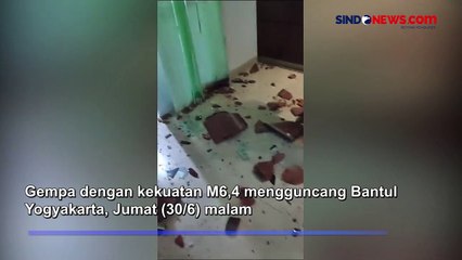Sejumlah Bangunan Rusak Akibat Gempa M 6,4 di Bantul