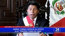 Aníbal Torres afirma que Pedro Castillo sigue siendo presidente pese a golpe de Estado