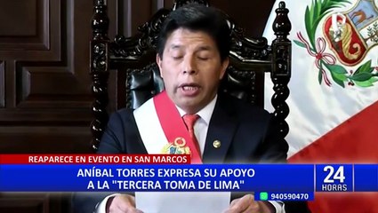 Download Video: Aníbal Torres afirma que Pedro Castillo sigue siendo presidente pese a golpe de Estado