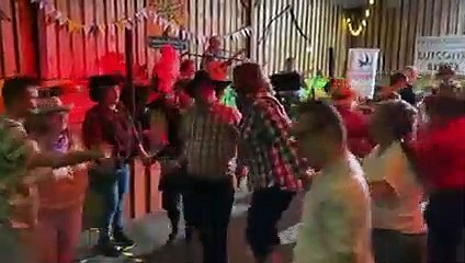 SWALLOW Charity enjoy barn dancing at Tuckers Grave Inn