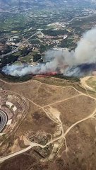 İzmir Menemen'de orman yangını! Havadan ve karadan müdahale başladı