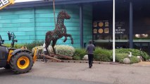 12ft horse sculpture arrives at Great Yorkshire Showground