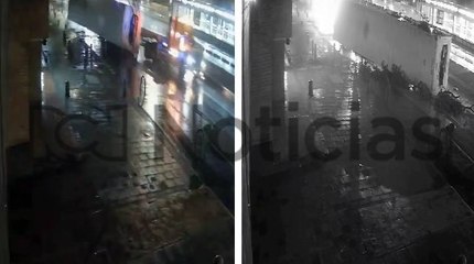 Video del accidente de un tractocamión que se volcó en la NQS de Bogotá