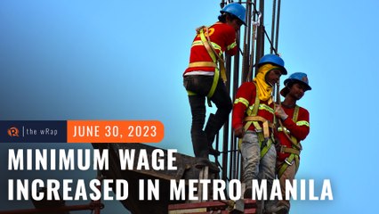 Minimum daily wage in Metro Manila increased by P40