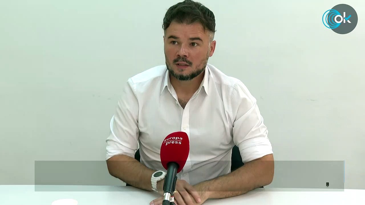 Rufián retrata a Sánchez «Estoy orgulloso de haber negociado los indultos en un despacho»